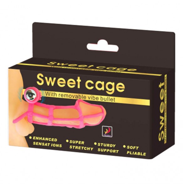 BAILE - Sweet Cage Vibrating Penis Sleeve BAILE - Sweet Cage Vibrating Penis Sleeve